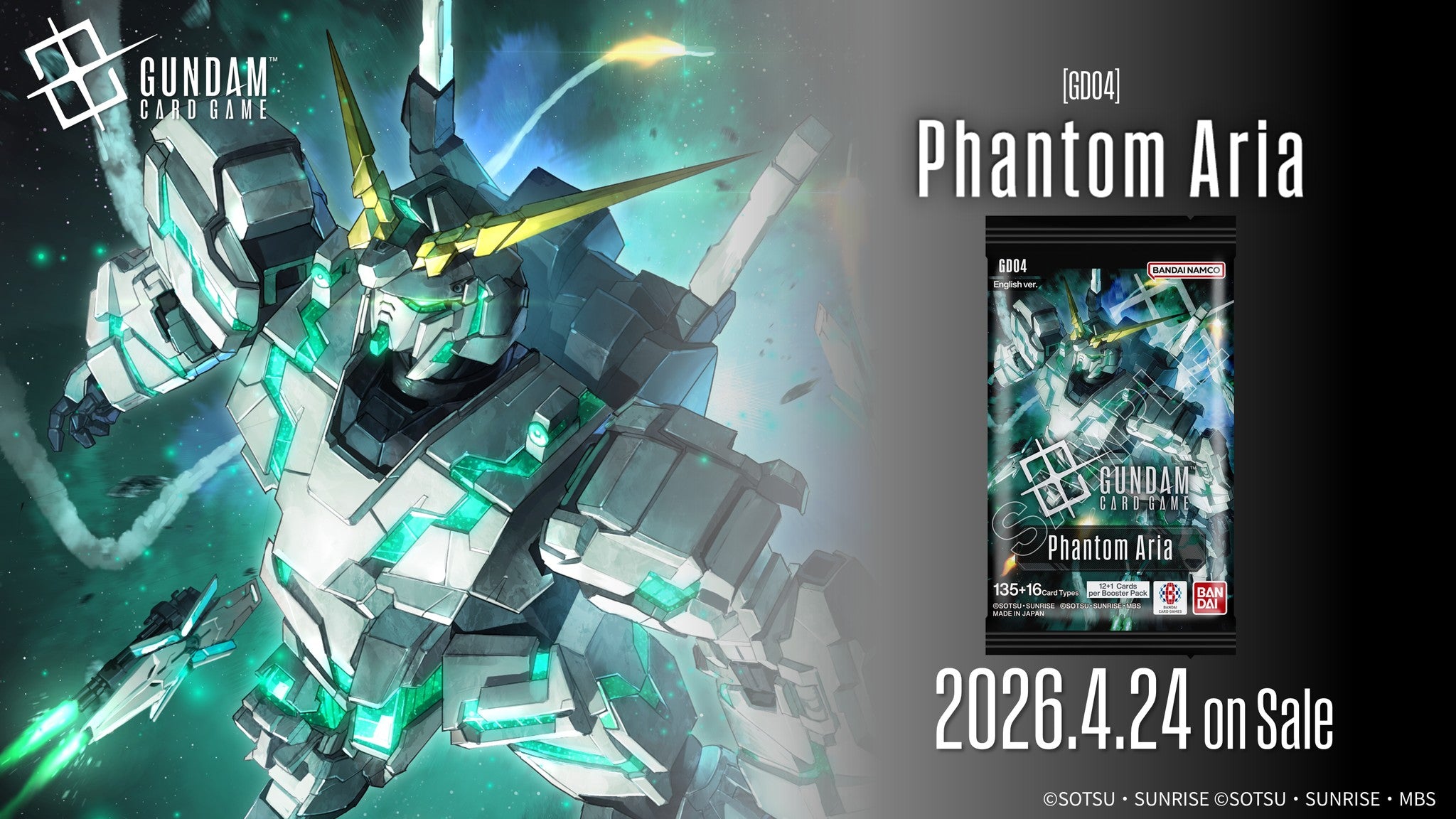 Gundam Card Game - GD-04 Phantom Aria Booster Box New Realm Games Gundam Card Game - GD-04 Phantom Aria Booster Box New Realm Games