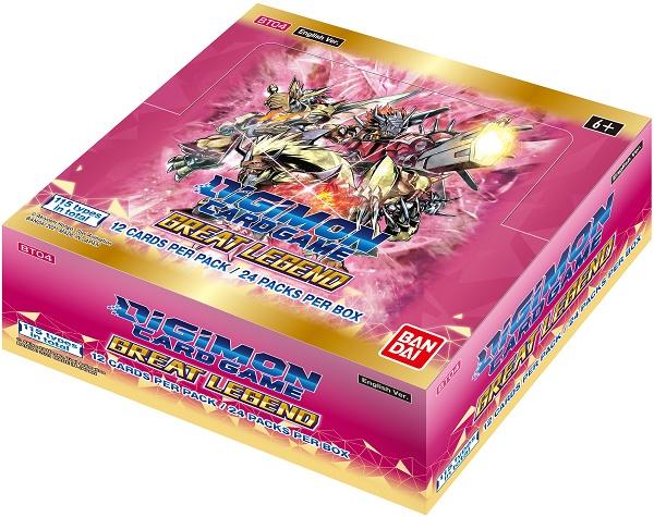 Digimon Card Game - Great Legend Booster Box + 1 Power Up Pack & 2 Dash Packs