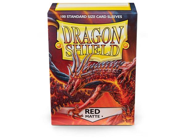 Dragon Shield - 100ct Standard Size - Red Matte