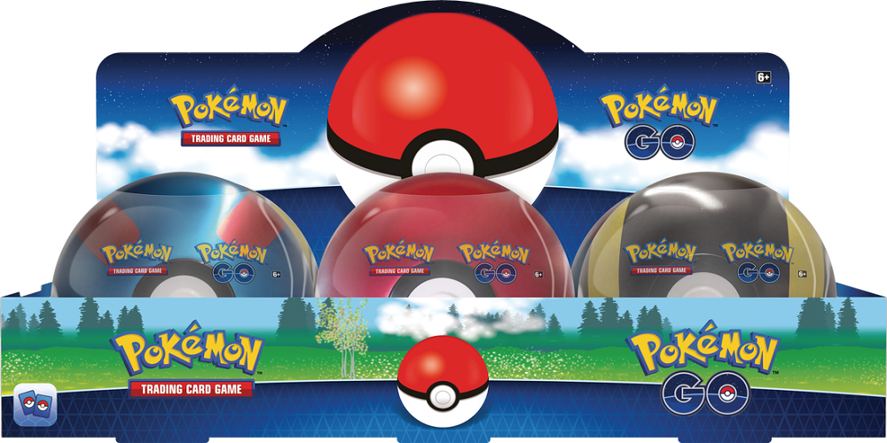 Pokemon - Pokemon GO TCG - Poke Ball Tin - Set of 6