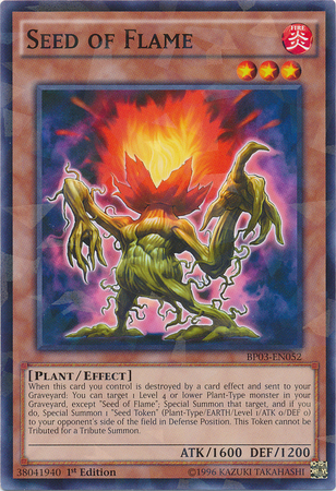 Seed of Flame [BP03-EN052] Shatterfoil Rare