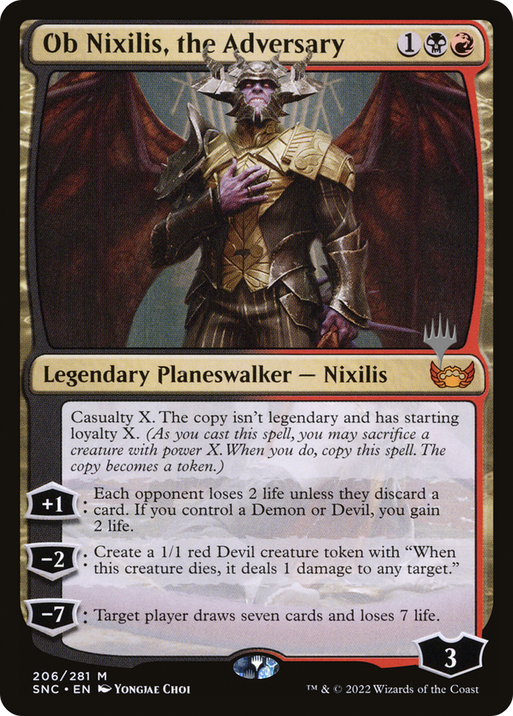 Ob Nixilis, the Adversary (PPSNC-206P) - Streets of New Capenna Promos
