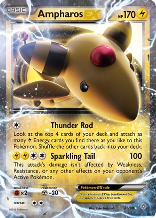 Ampharos EX - 027/98 - Ultra Rare