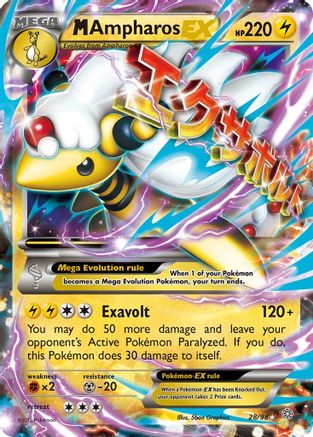 M Ampharos EX - 028/98 - Ultra Rare