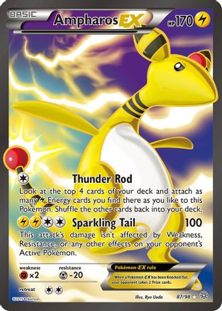 Ampharos EX (87 Full Art) - 087/98 - Ultra Rare
