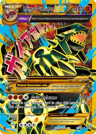 Primal Groudon EX (Shiny Full Art) - 097/98 - Ultra Rare