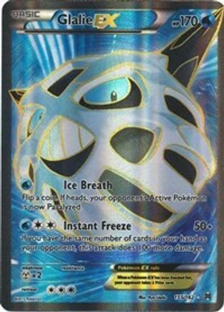 Glalie EX (Full Art) - 155/162 - Ultra Rare