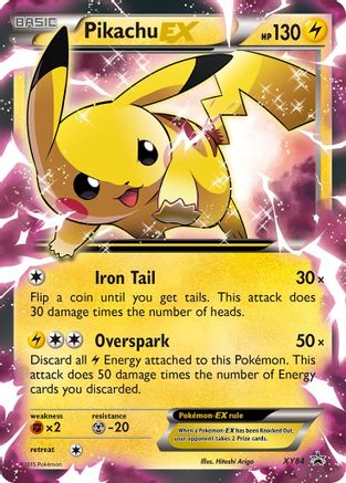 Pikachu EX - XY84 - Promo - Holofoil