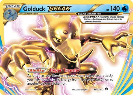 Golduck BREAK - 018/122 - Rare BREAK