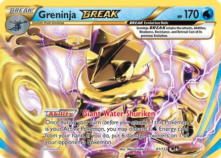 Greninja BREAK - 041/122 - Rare BREAK
