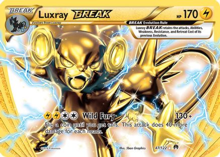 Luxray BREAK - 047/122 - Rare BREAK