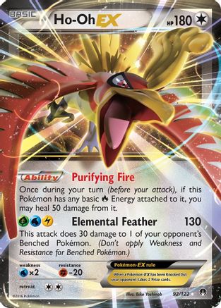 Ho-Oh EX - 092/122 - Ultra Rare