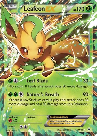 Leafeon EX - 010/83 - Ultra Rare