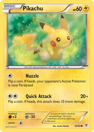 Pikachu - 026 - Common - Reverse Holofoil