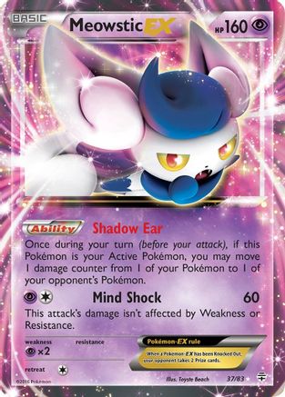 Meowstic EX - 037/83 - Ultra Rare