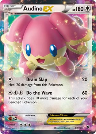 Audino EX - 084/124 - Ultra Rare