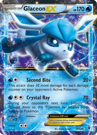 Glaceon EX - 020/124 - Ultra Rare