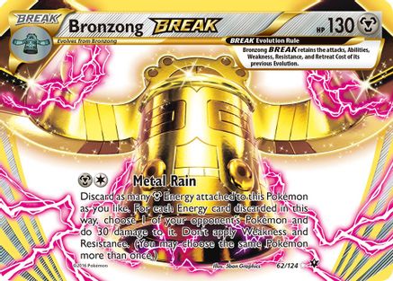 Bronzong BREAK - 062/124 - Rare BREAK
