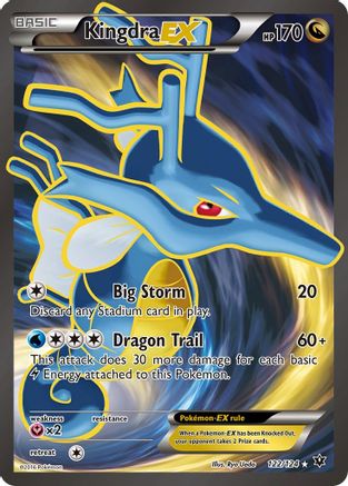 Kingdra EX (Full Art) - 122/124 - Ultra Rare