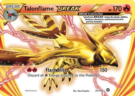 Talonflame BREAK - 021/114 - Rare BREAK
