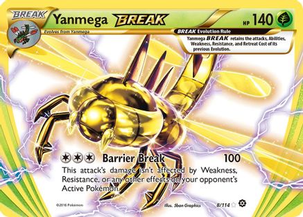 Yanmega BREAK - 008/114 - Rare BREAK