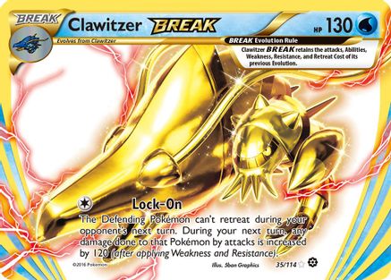 Clawitzer BREAK - 035/114 - Rare BREAK