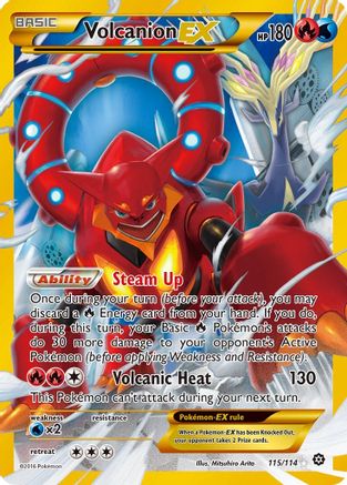 Volcanion EX (Secret) - 115/114 - Secret Rare