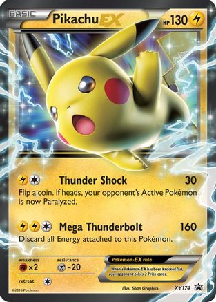 Pikachu EX - XY174 - Promo - Holofoil