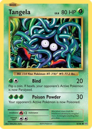 Tangela - 008/108 - Common - Reverse Holofoil