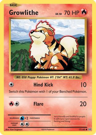 Growlithe - 017/108 - Common
