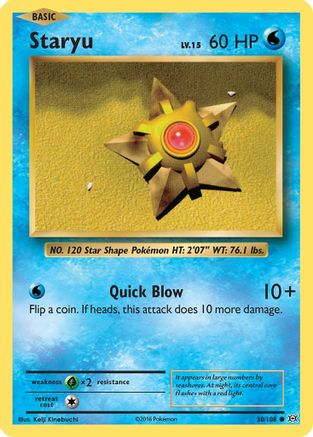 Staryu - 030/108 - Common - Reverse Holofoil