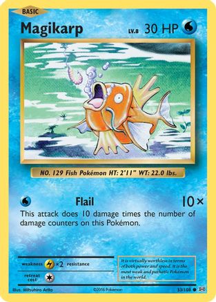 Magikarp - 033/108 - Common - Reverse Holofoil