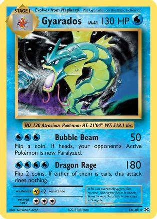 Gyarados - 034/108 - Holo Rare - Holofoil