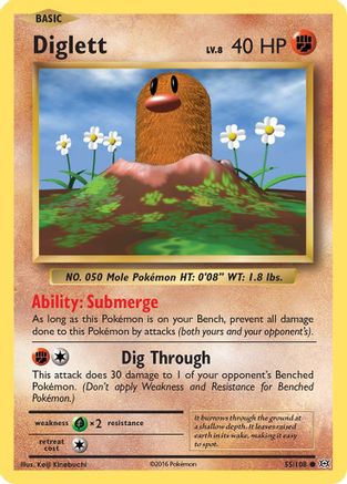 Diglett - 055/108 - Common