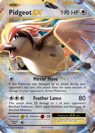 Pidgeot EX - 064/108 - Ultra Rare
