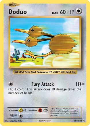 Doduo - 069/108 - Common - Reverse Holofoil