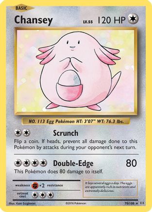 Chansey - 070/108 - Holo Rare - Holofoil