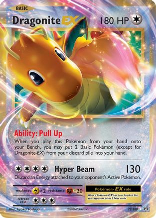 Dragonite EX - 072/108 - Ultra Rare
