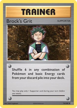Brock's Grit - 074/108 - Uncommon - Reverse Holofoil