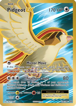 Pidgeot EX (Full Art) - 104/108 - Ultra Rare