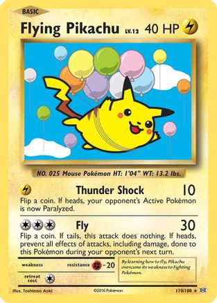 Flying Pikachu - 110/108 - Secret Rare