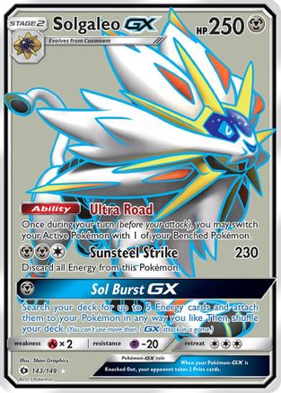 Solgaleo GX (Full Art) - 143/149 - Ultra Rare