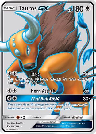 Tauros GX (Full Art) - 144/149 - Ultra Rare