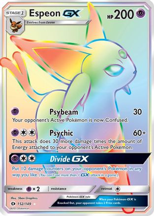 Espeon GX (Secret) - 152/149 - Secret Rare