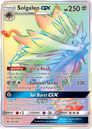 Solgaleo GX (Secret) - 155/149 - Secret Rare