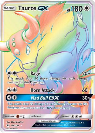 Tauros GX (Secret) - 156/149 - Secret Rare