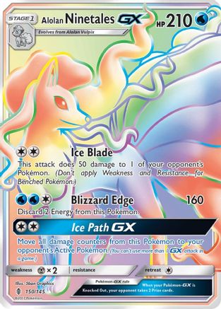 Alolan Ninetales GX (Secret) - 150 - Secret Rare