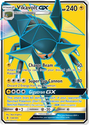 Vikavolt GX (Full Art) - 134 - Ultra Rare