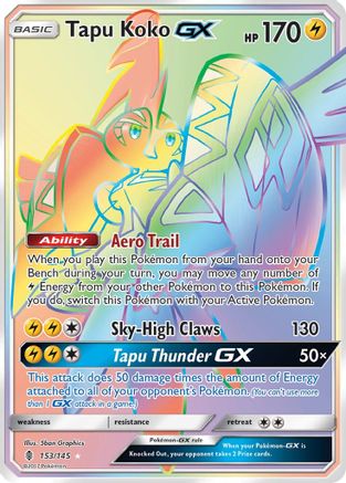 Tapu Koko GX (Secret) - 153 - Secret Rare