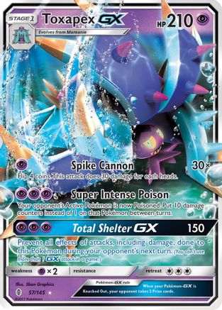 Toxapex GX - 057/145 - Ultra Rare